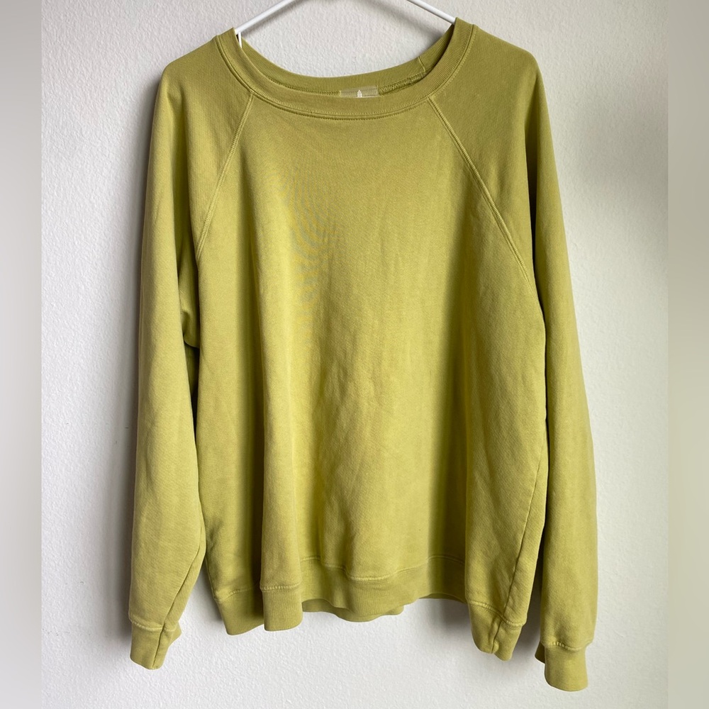 free people movement green oversized sweater